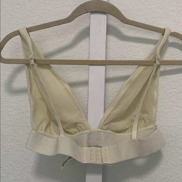 Skims Off White Ribbed Bralette Size XL - Picture 3 of 4